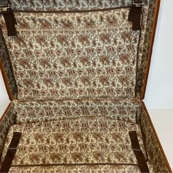Vintage Mid Century Modern Hartmann Pullman Large Luggage with Belting